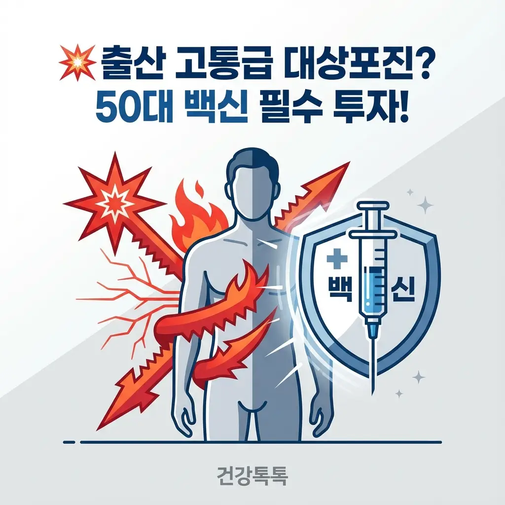 50대 대상포진 백신 필수 투자 출산 고통급 통증 예방접종 혜택 가이드
