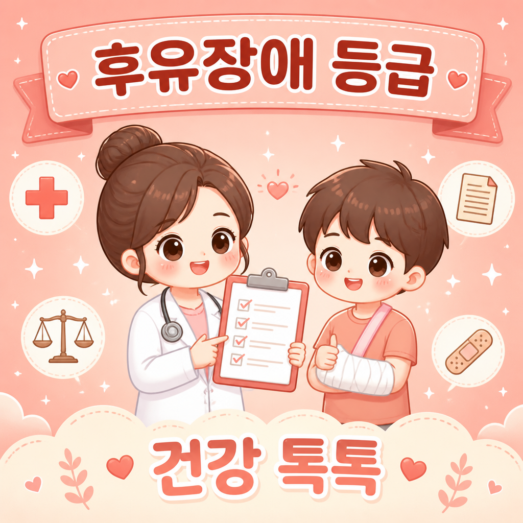 후유장애 등급과 판정 절차 안내 일러스트