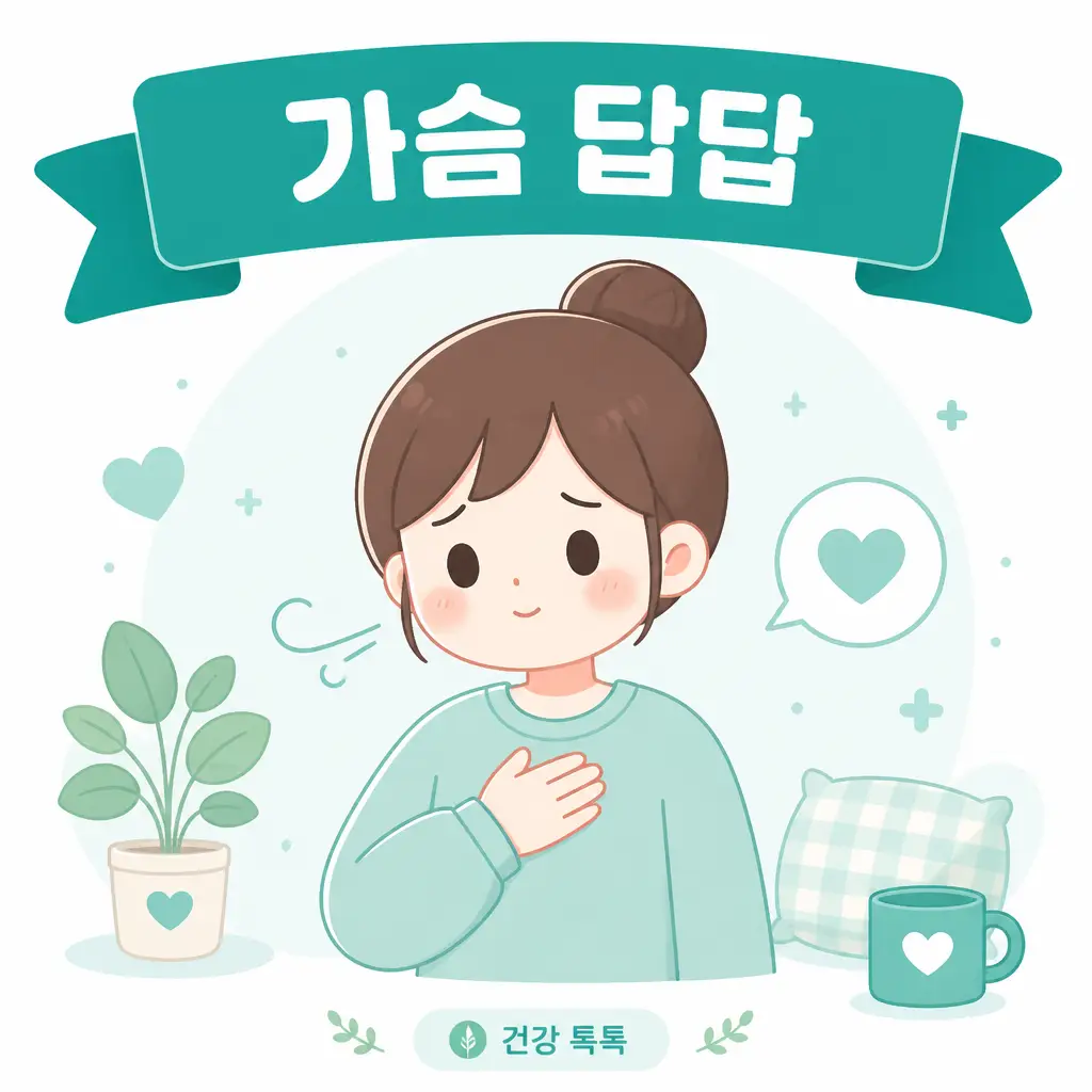 가슴 답답과 호흡곤란 원인과 응급 신호