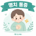 명치 통증 위치별 의심 질환과 위험 신호