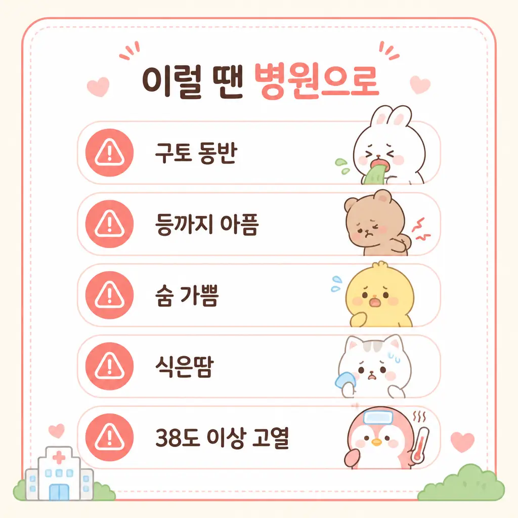 명치 통증 병원 가야 하는 위험 신호 체크리스트