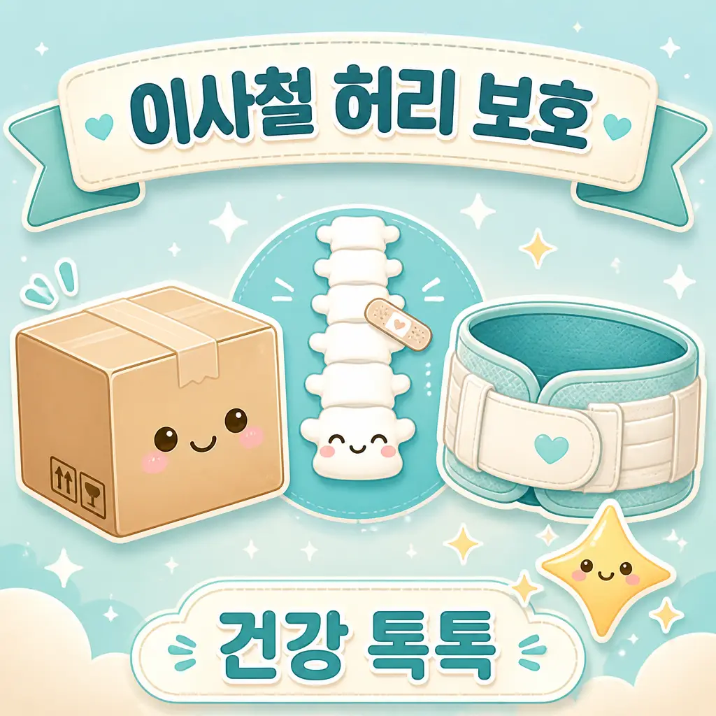 이사철 무거운 짐 들 때 허리 보호 안내
