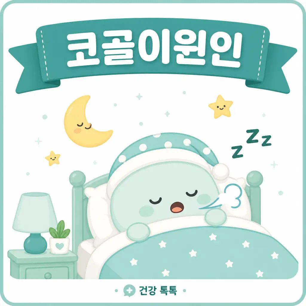코골이원인과 수면무호흡증 위험 신호