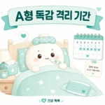 A형 독감 격리 기간과 등교 중지 출근 기준