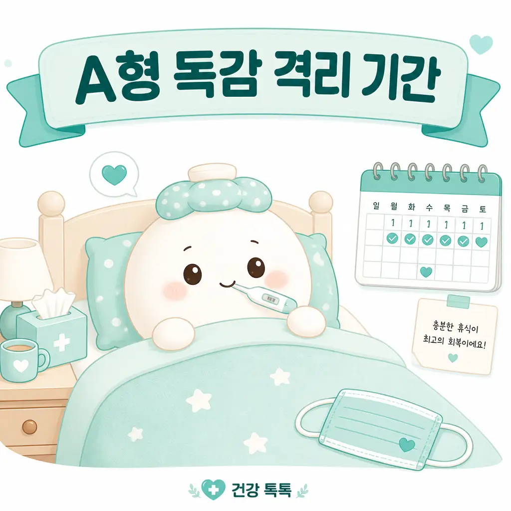 A형 독감 격리 기간과 등교 중지 출근 기준