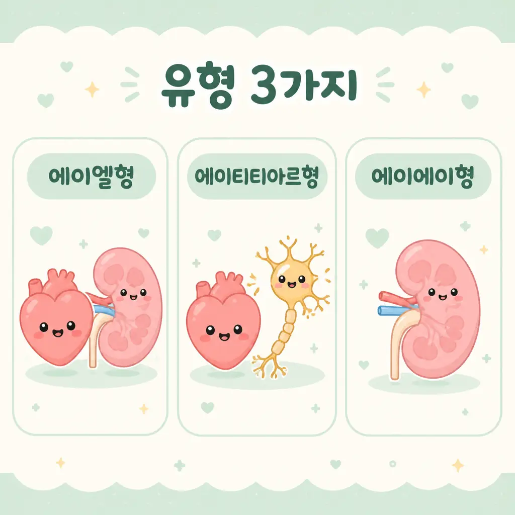 아밀로이드증 유형 아밀로이드증 유형 AL ATTR AA 비교