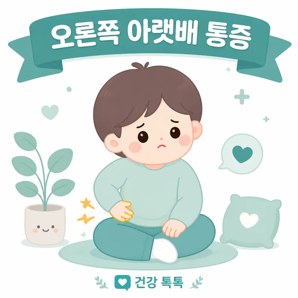 오른쪽 아랫배 통증 원인과 응급 판단