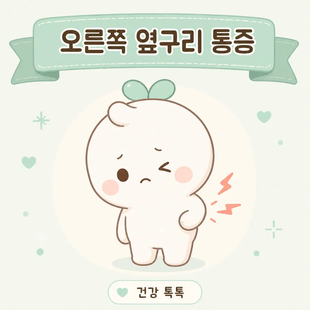 오른쪽옆구리통증 원인과 응급 판단