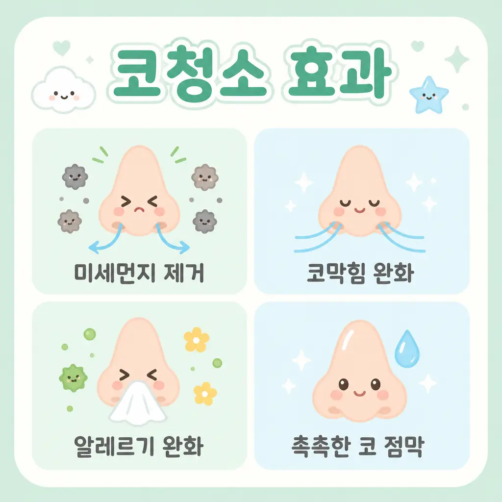 코청소 효과 코청소 효과 미세먼지 제거 코막힘 완화 알레르기 완화