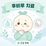 후비루 치료 원인별 방법과 재발 예방